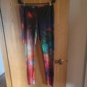 Blackmilk Multicolor Galaxy Leggings
